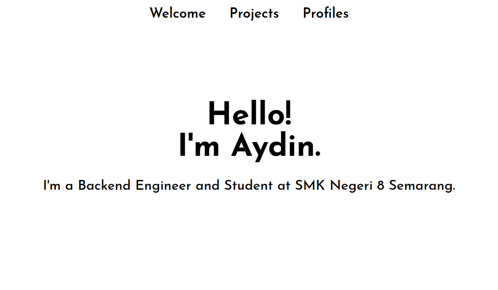 Personal portfolio webpage project.